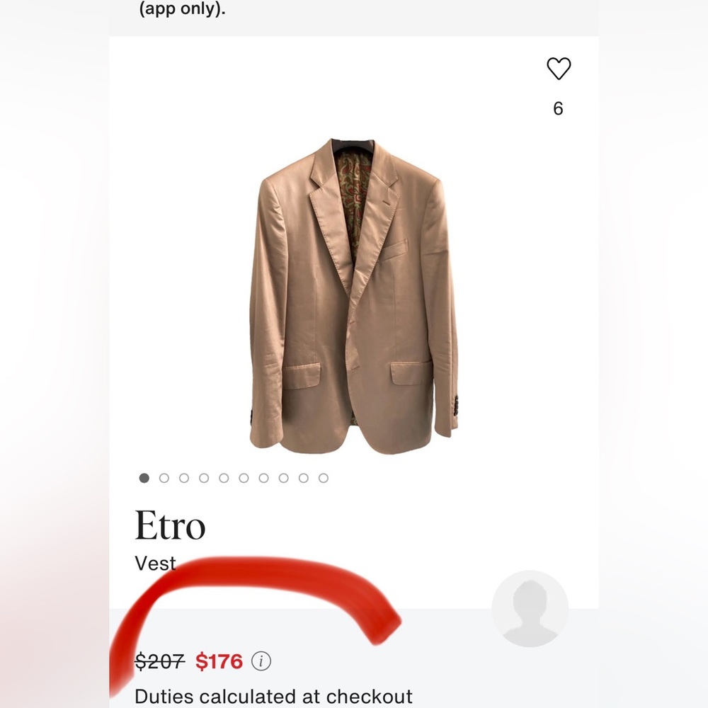 Etro Tan Men's Suit - Picture 6 of 6